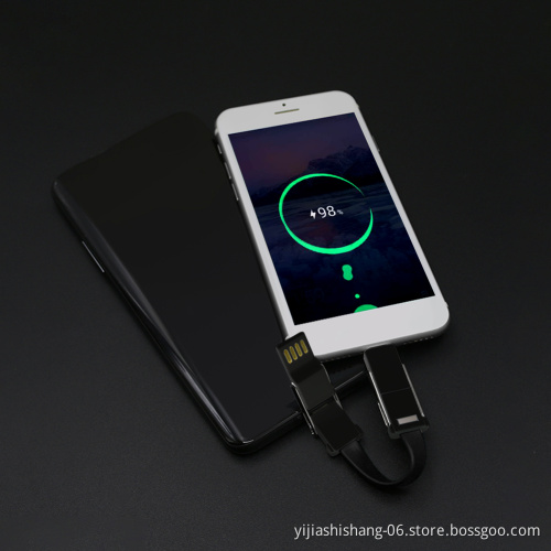 Yijiashishang Factory CE ROHS Certified 4 in 1 Mini USB Cable For Android And iOS Mobile Phone Magnetic Usb Cable